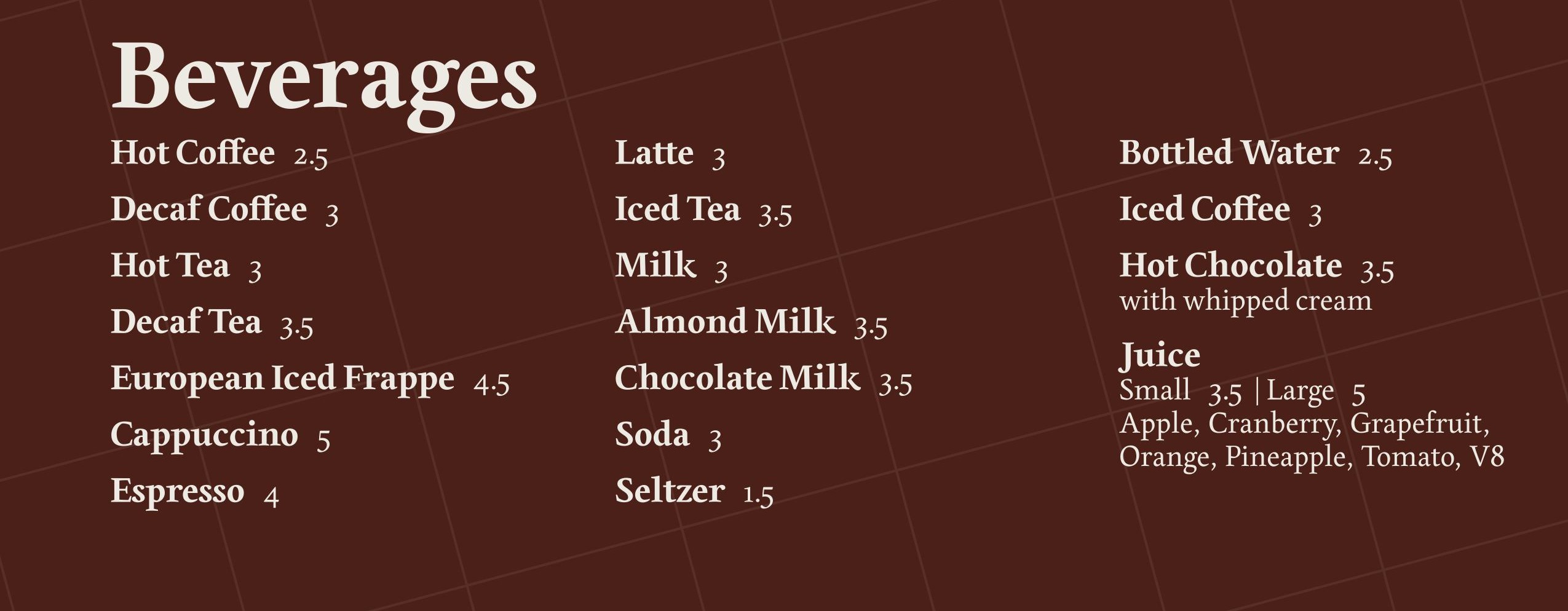 Beverages