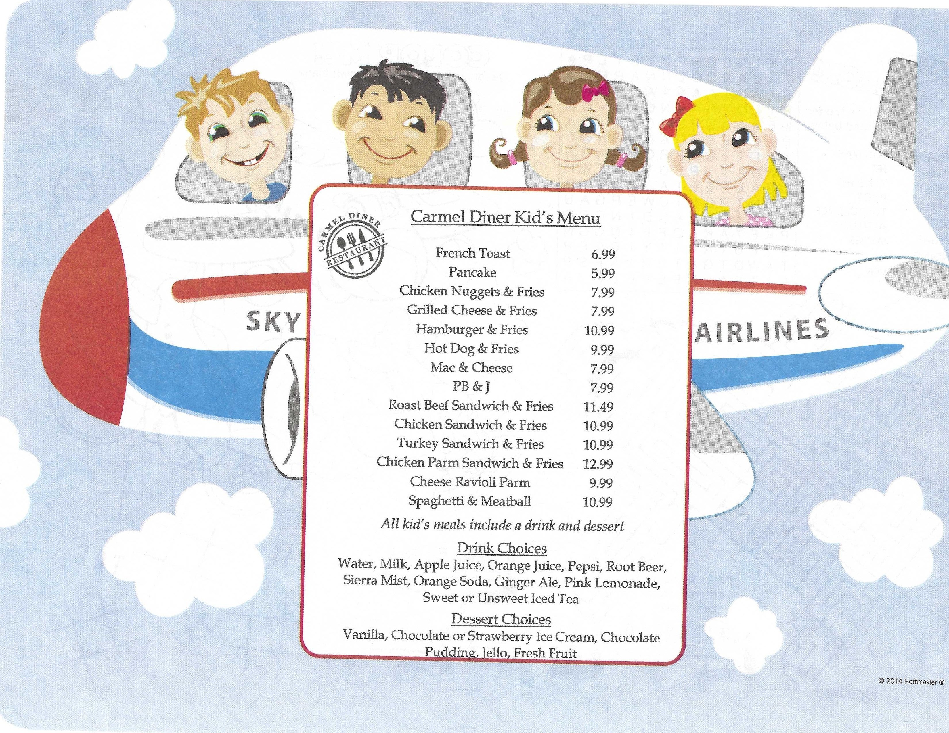 Kid's Menu