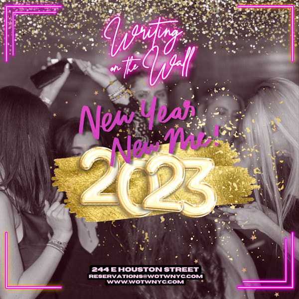 New Year, New Me Writing 12/31 Writing on the Wall Groovy Lounge