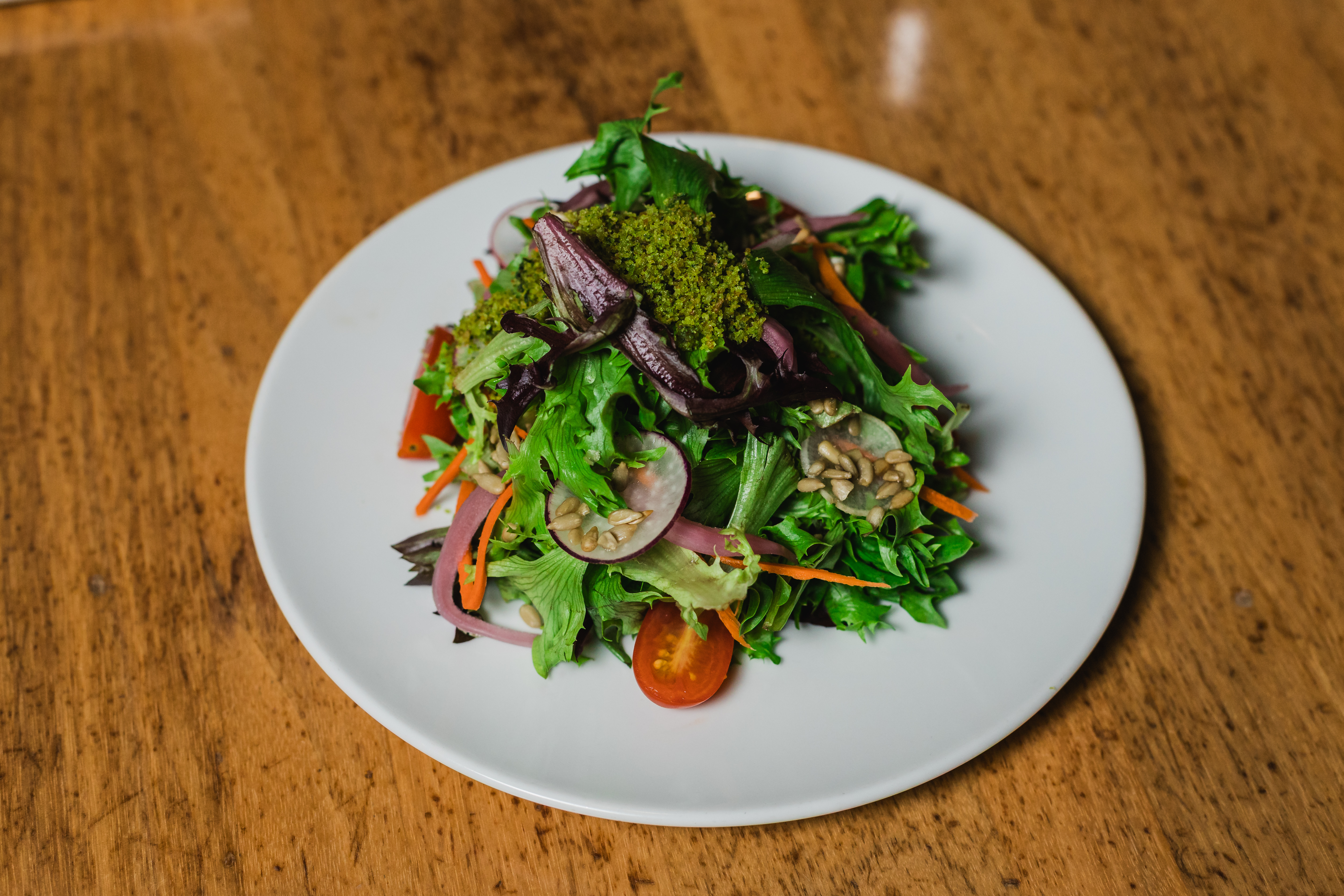 a plate of food with broccoli
