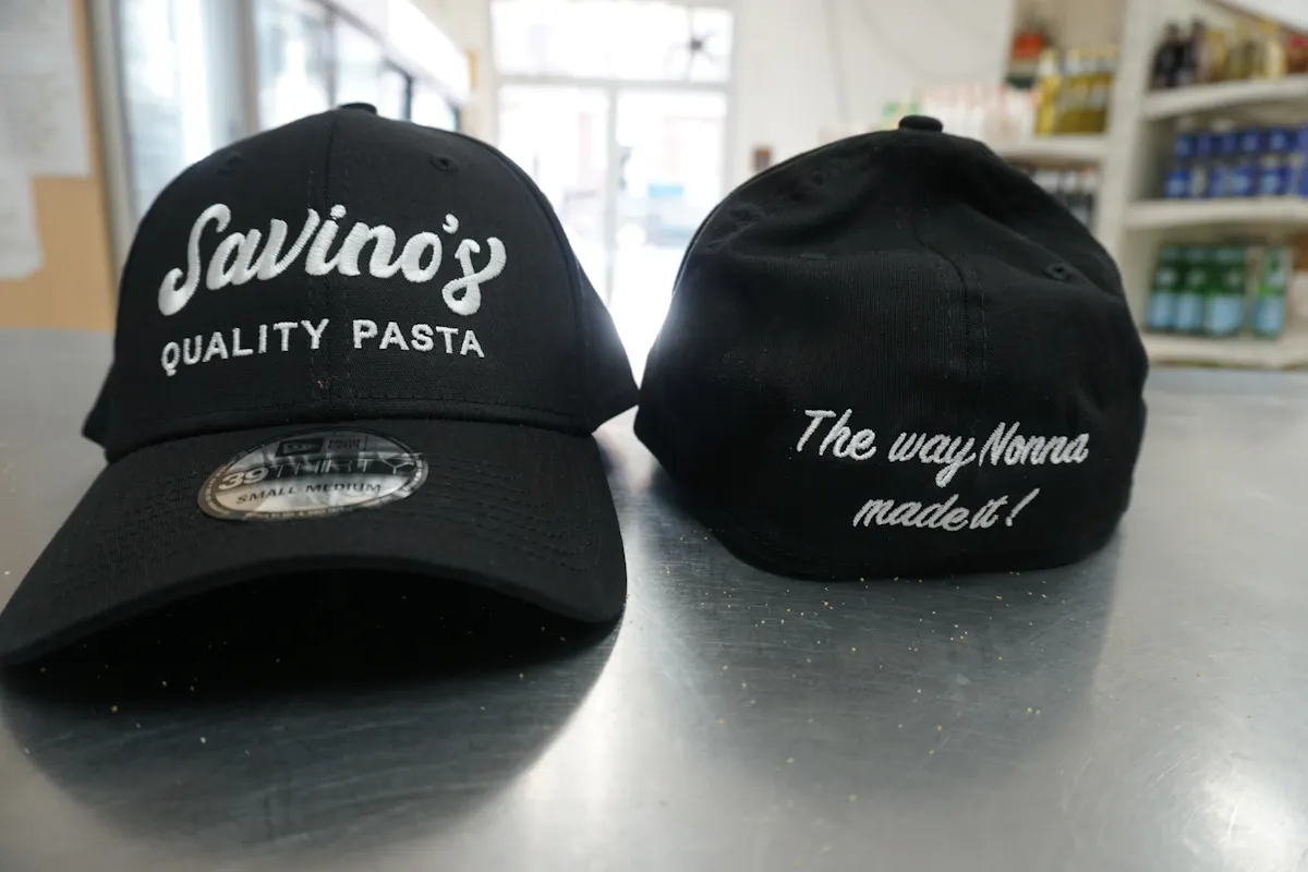 a close up of a hat