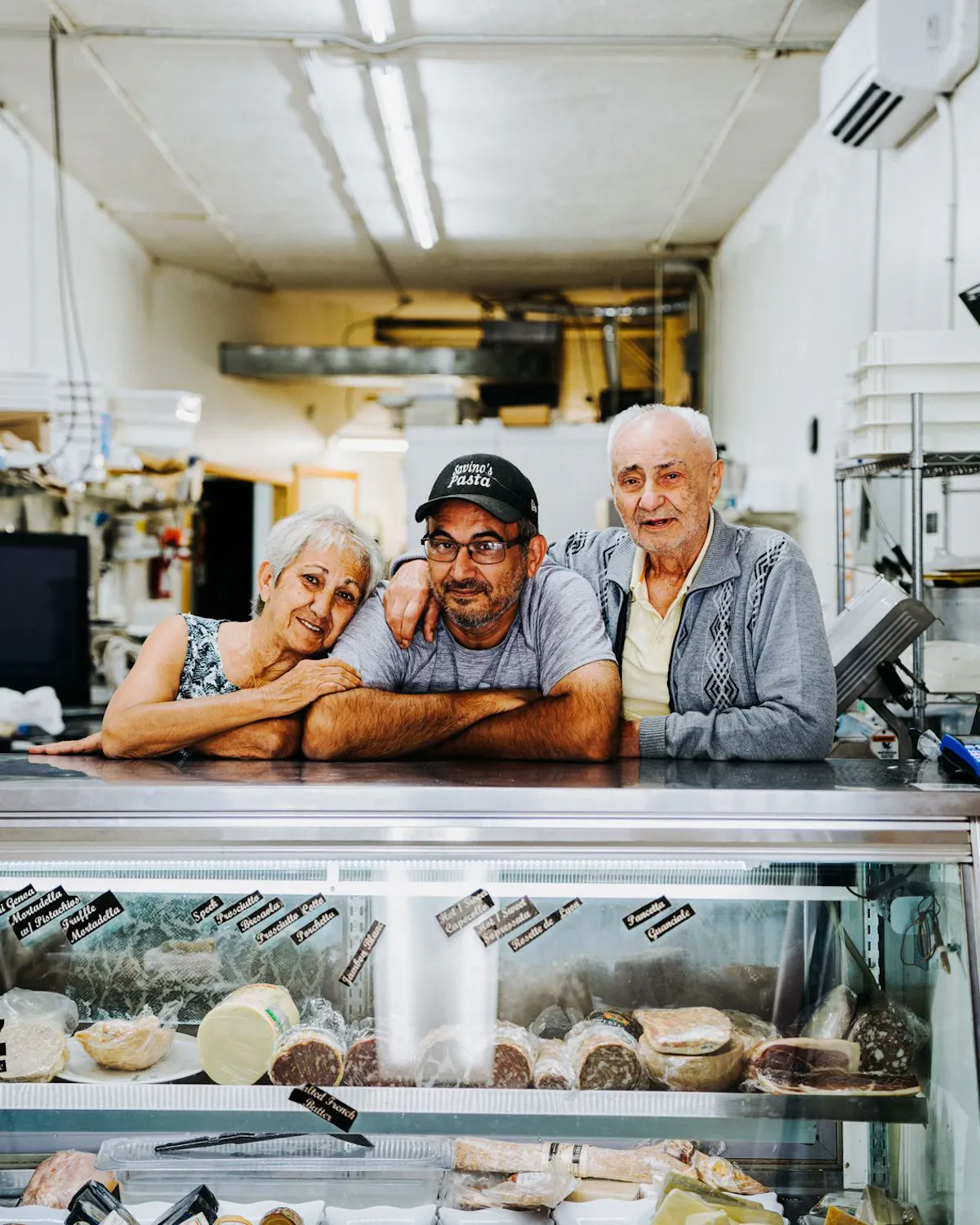 a group of people performing on a counter