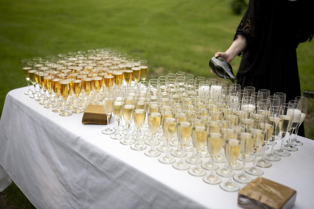 post-ceremony bubbles