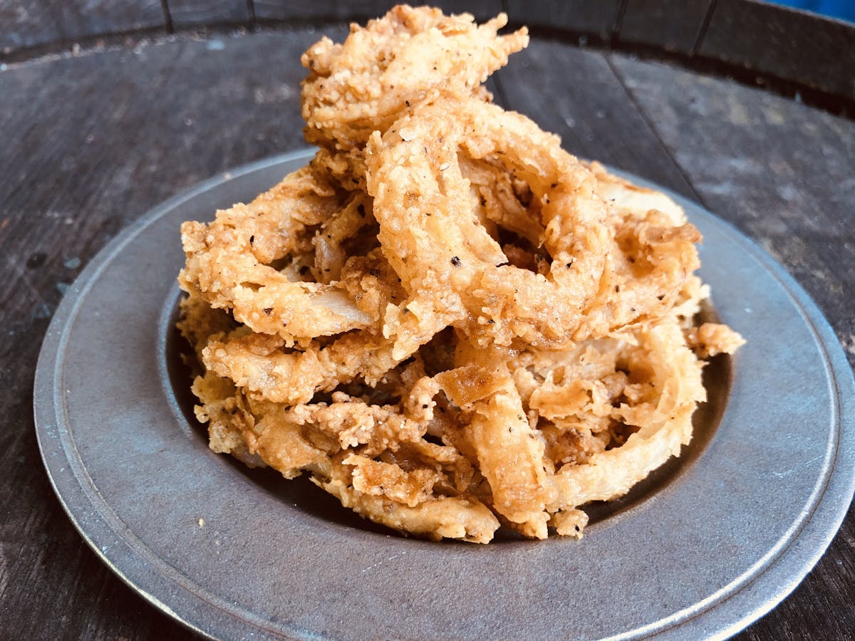 a close up of a plate with food