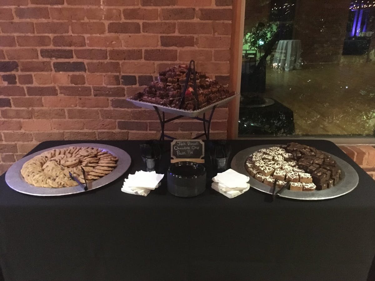 a display of food on top of a table