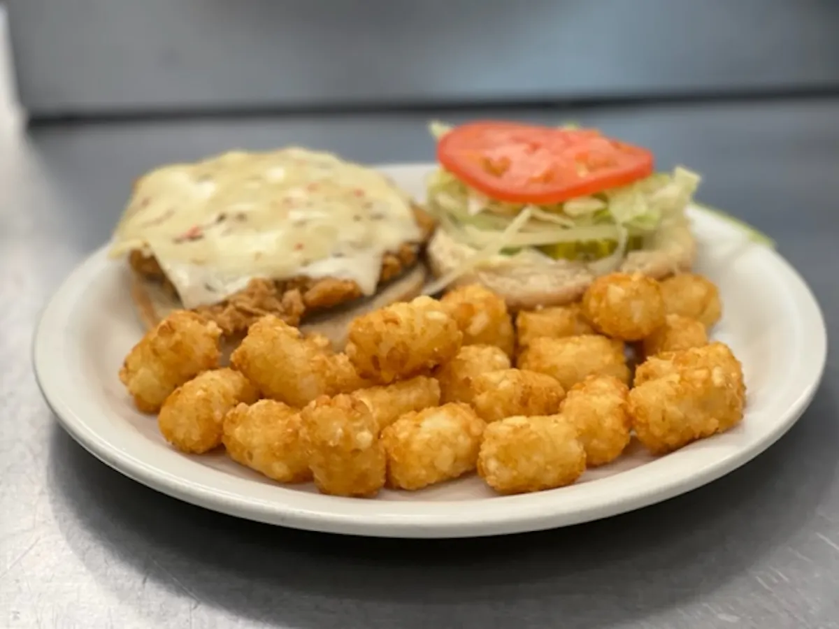 a plate of food on a table