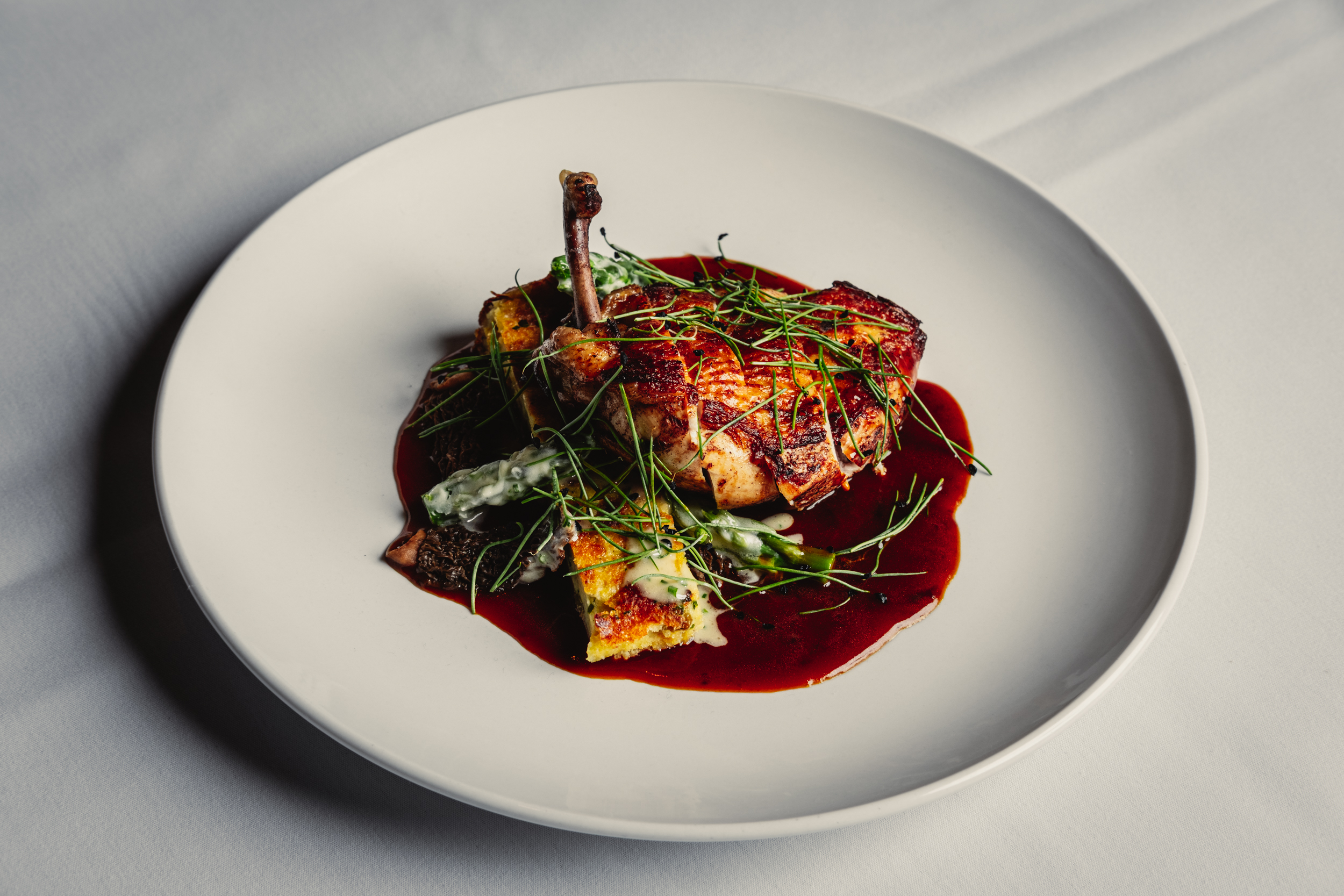 a plate of food on a table