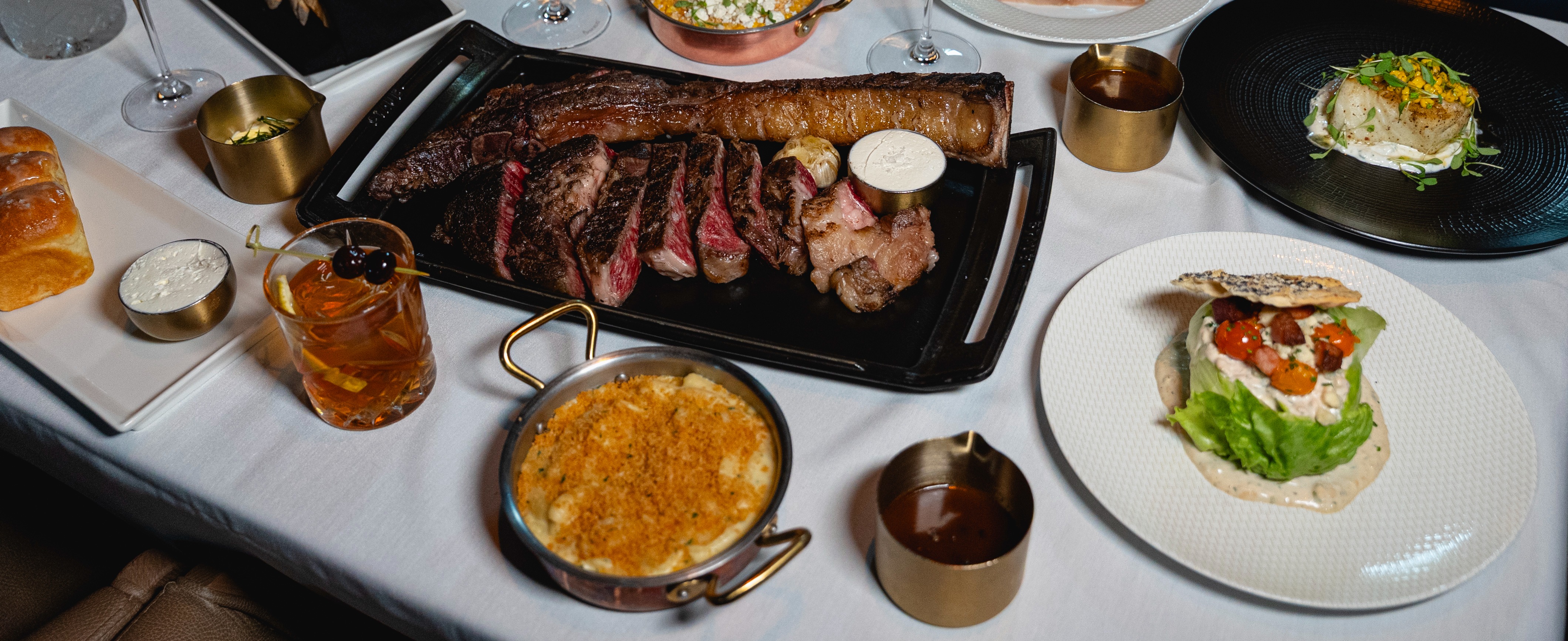 a plate of food on a table