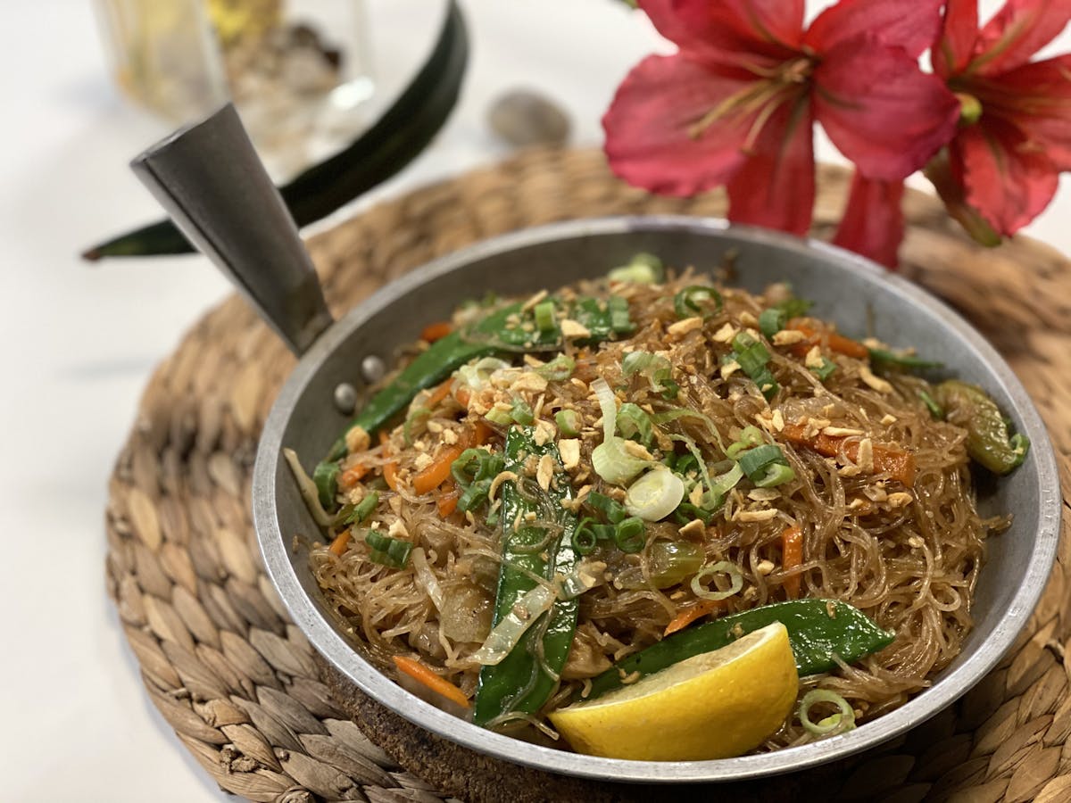 a bowl of food on a plate