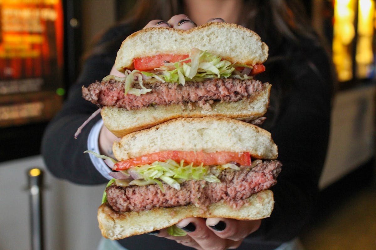 a close up of a sandwich