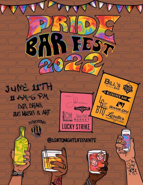 Pride Bar Fest At Bill's Bar Bill's Bar Bar Restaurant in Boston, MA