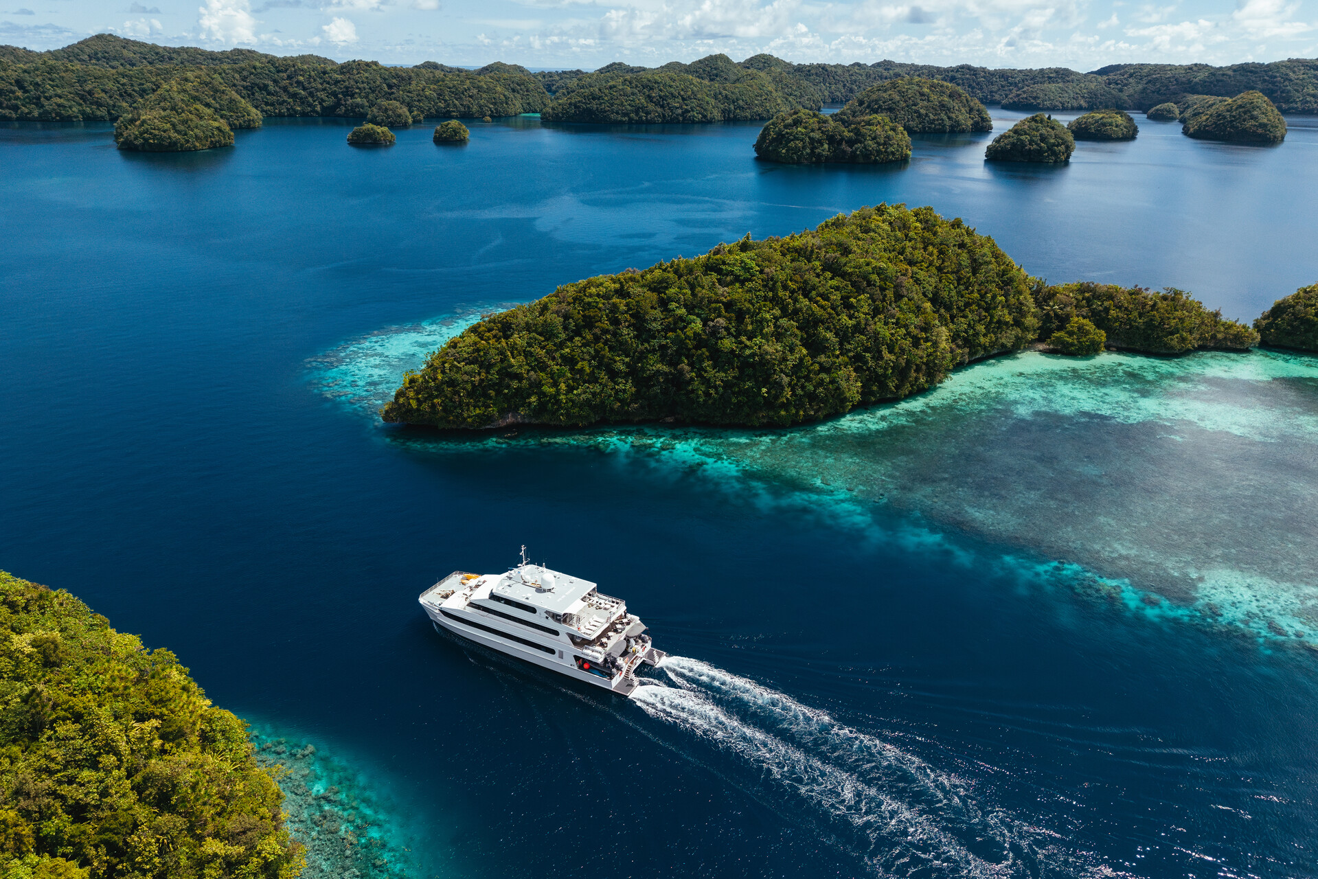 a boat in the water