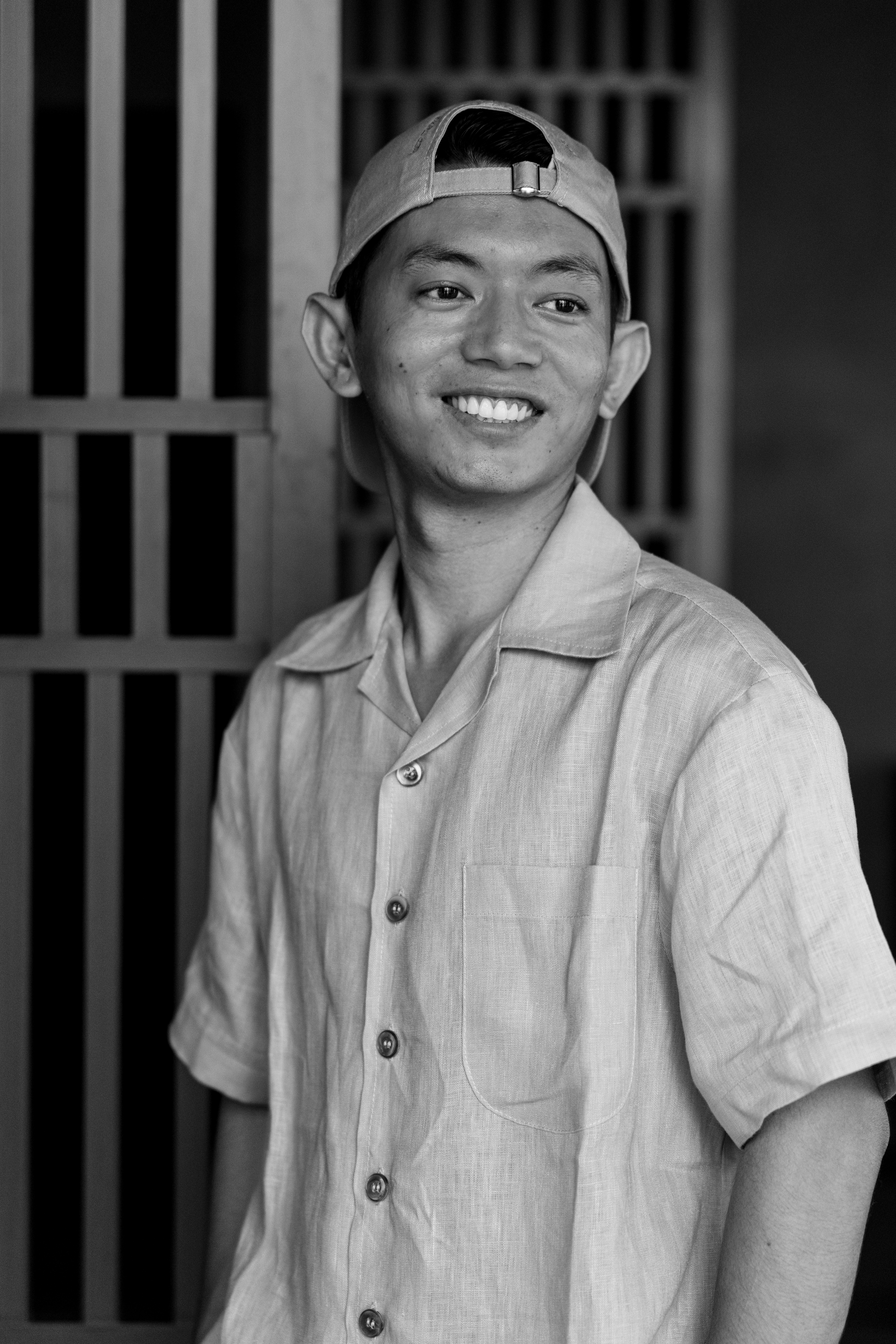 a man wearing a hat