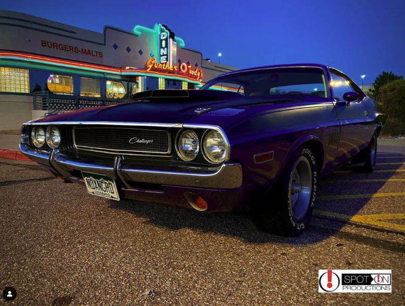 a car parked in a parking lot