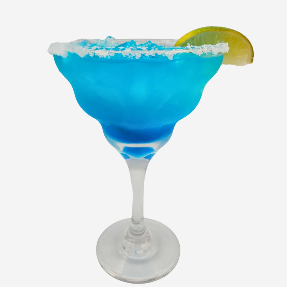 Blue Lagoon Margarita at Tres Hombres in Salt Lake City