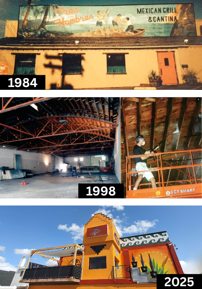 Tres Hombres History