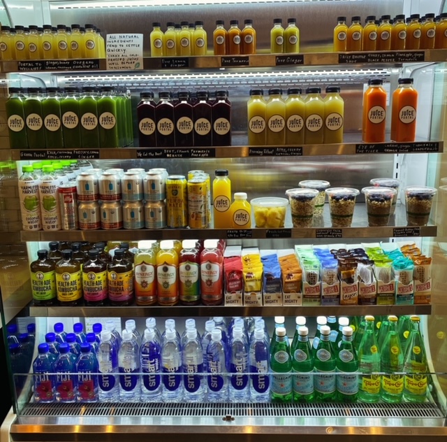 a store shelf filled with books