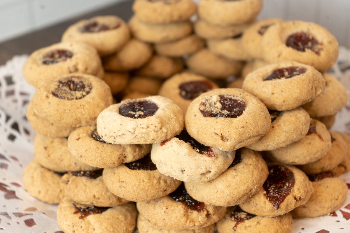 a close up of food