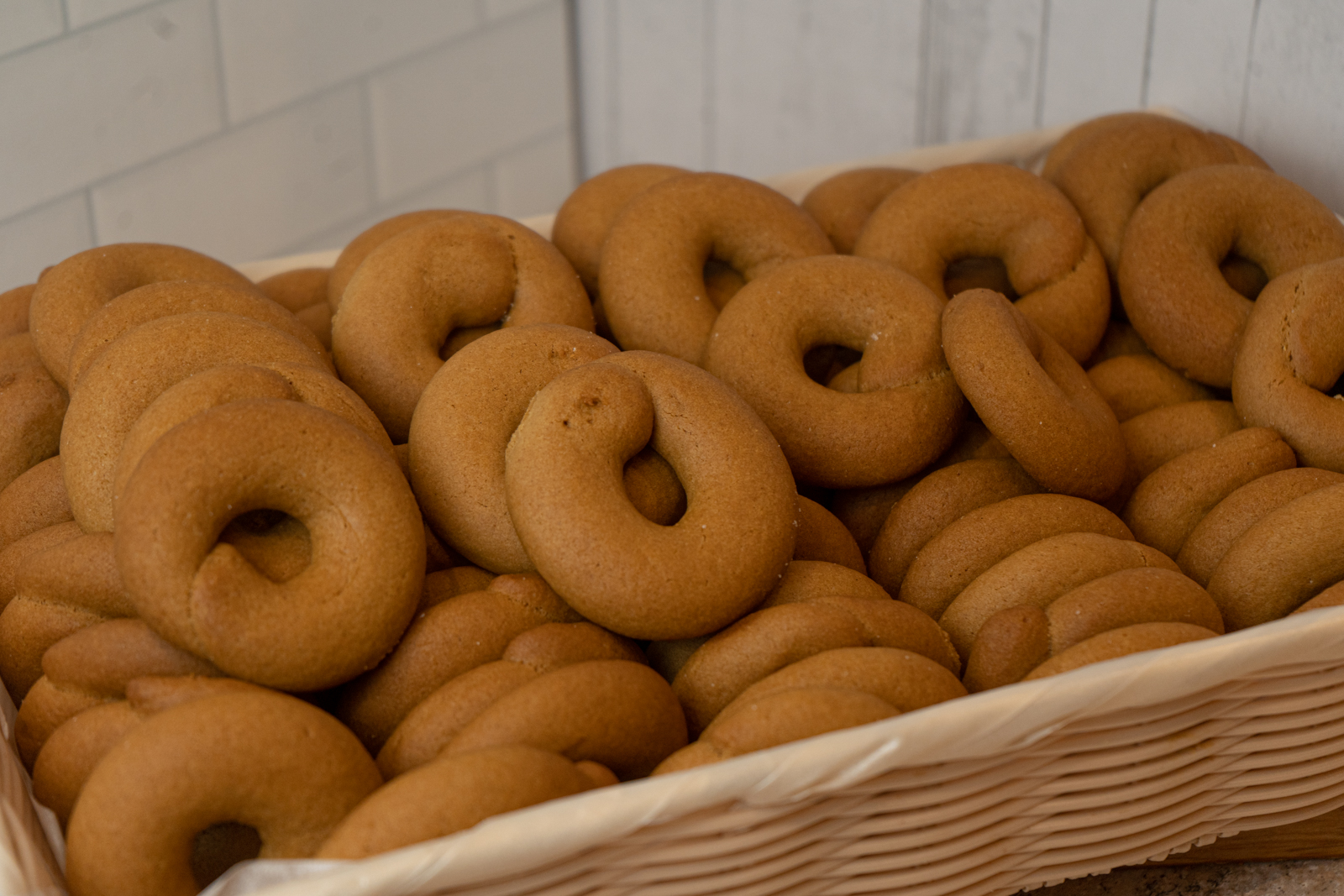 a box filled with donuts
