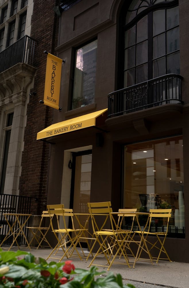 a store in a brick building