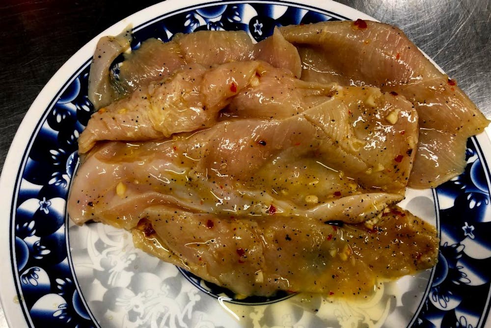 a plate of food