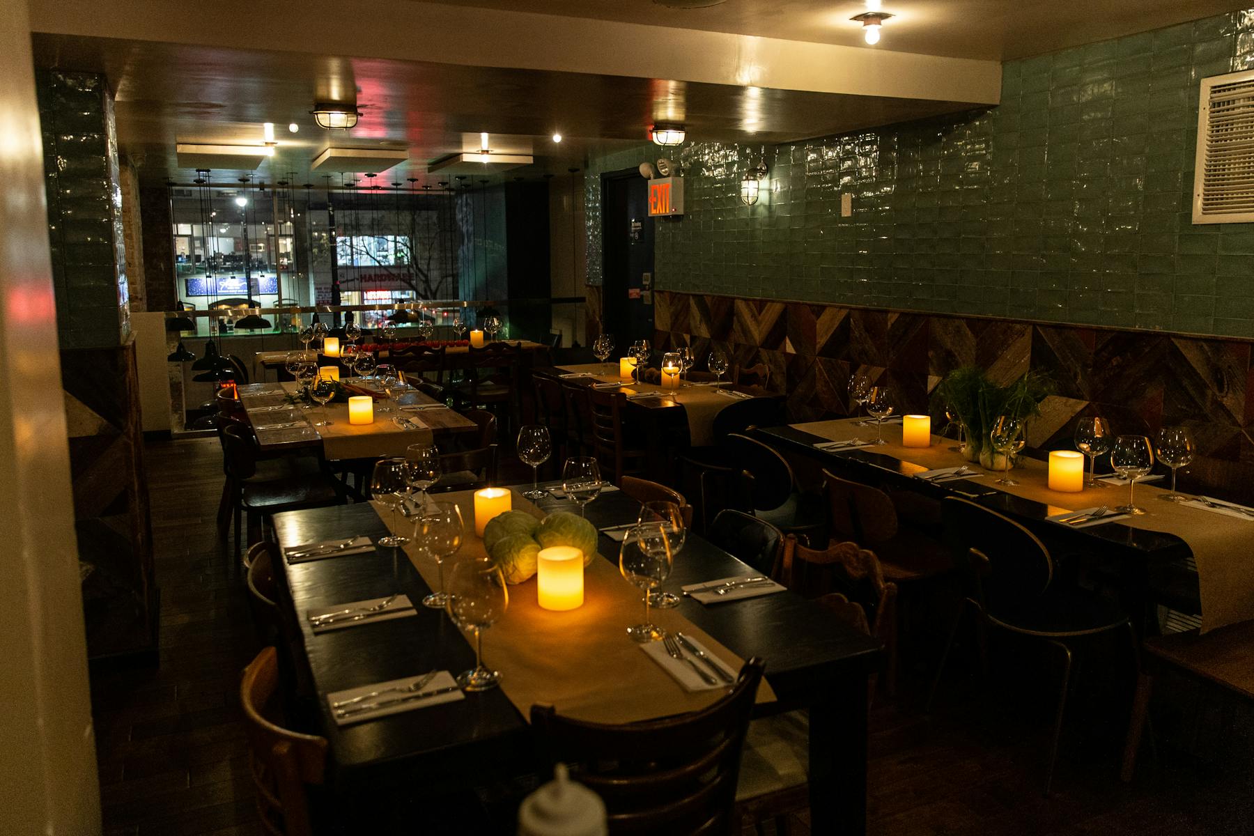 Private dining room set for a buyout at North