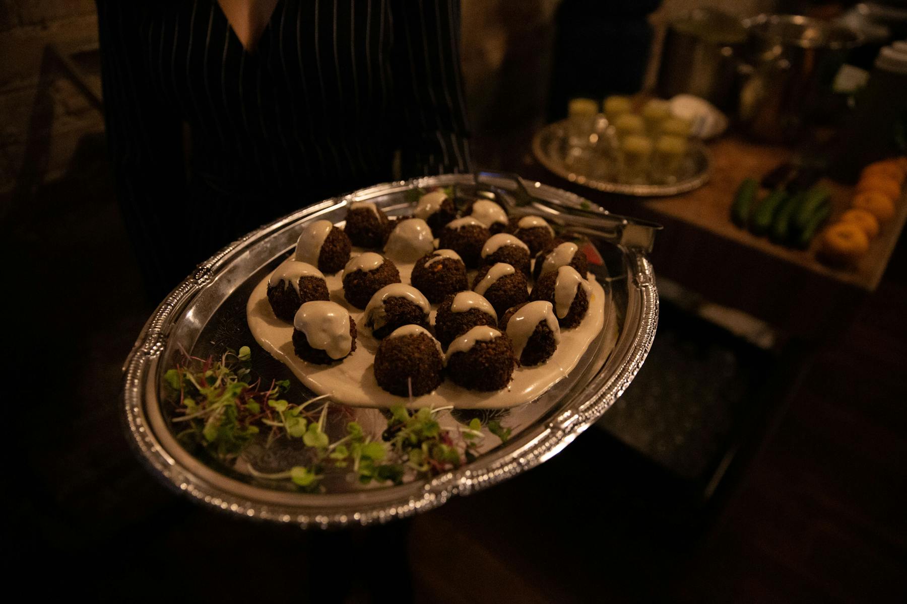 a plate of food on a table