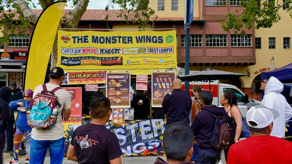 The Monster Wings Food Booth at the Annual BayArea SpringFest May 6, 2023