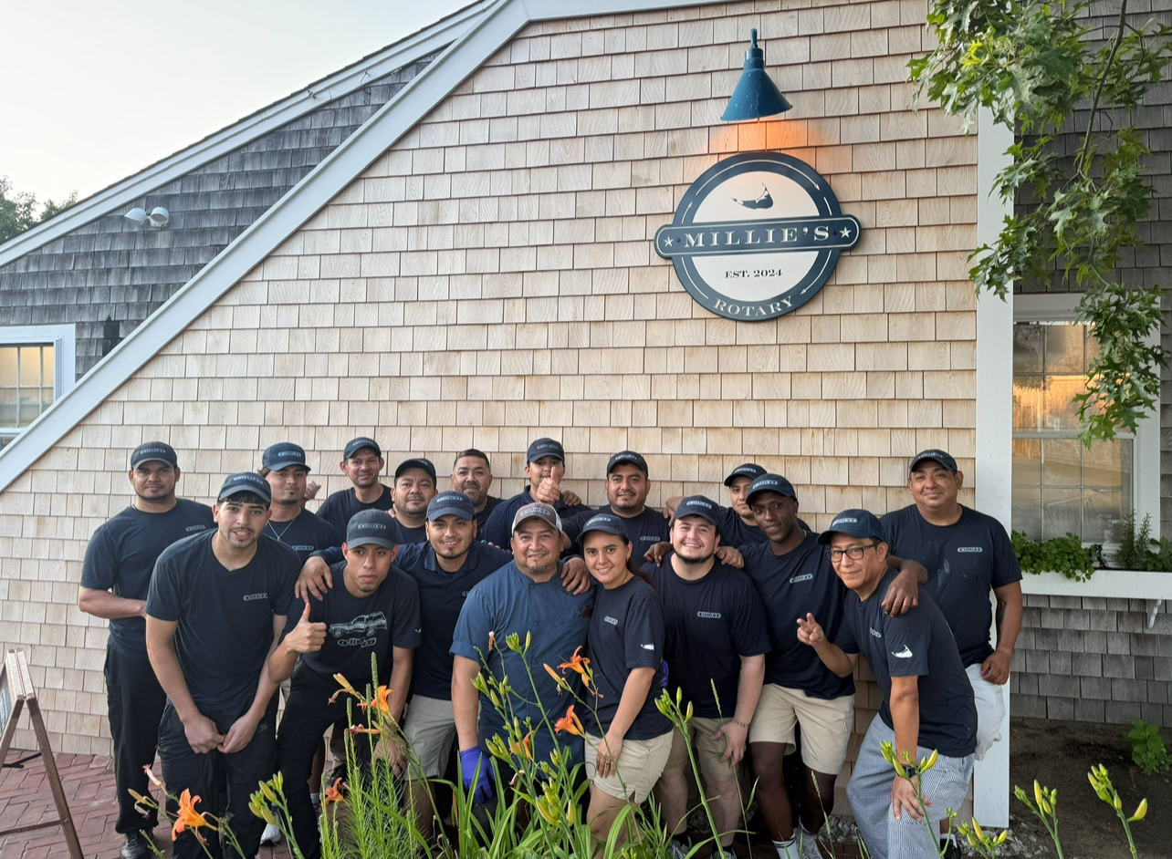 a group of men standing together