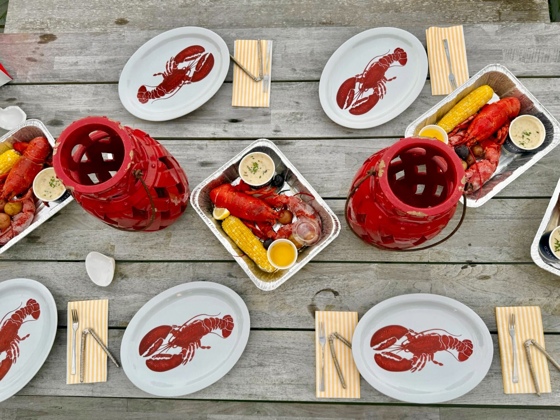 a plate of food on a table