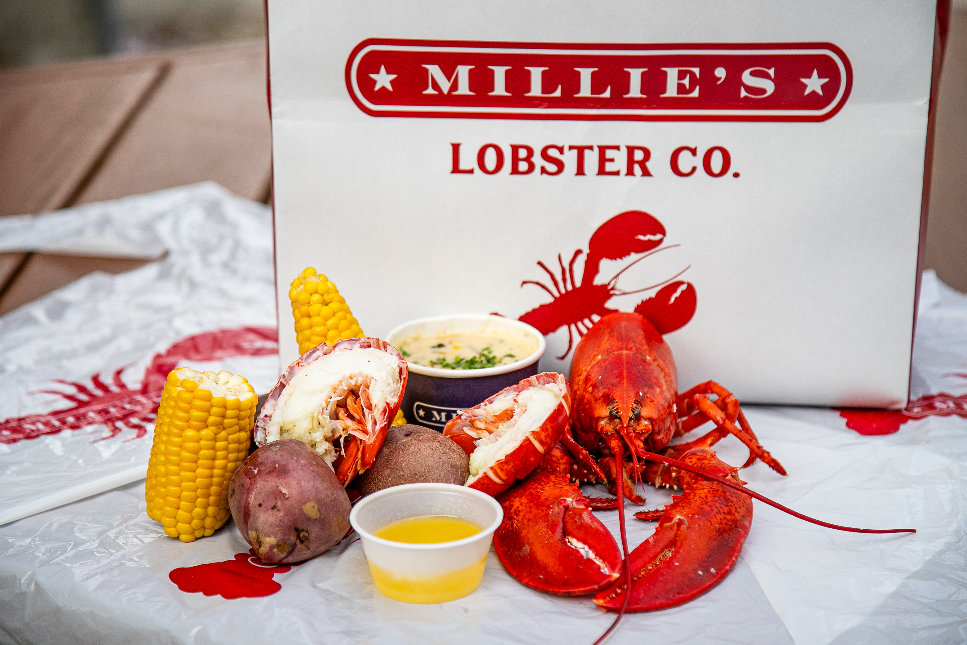a plate of food on a table
