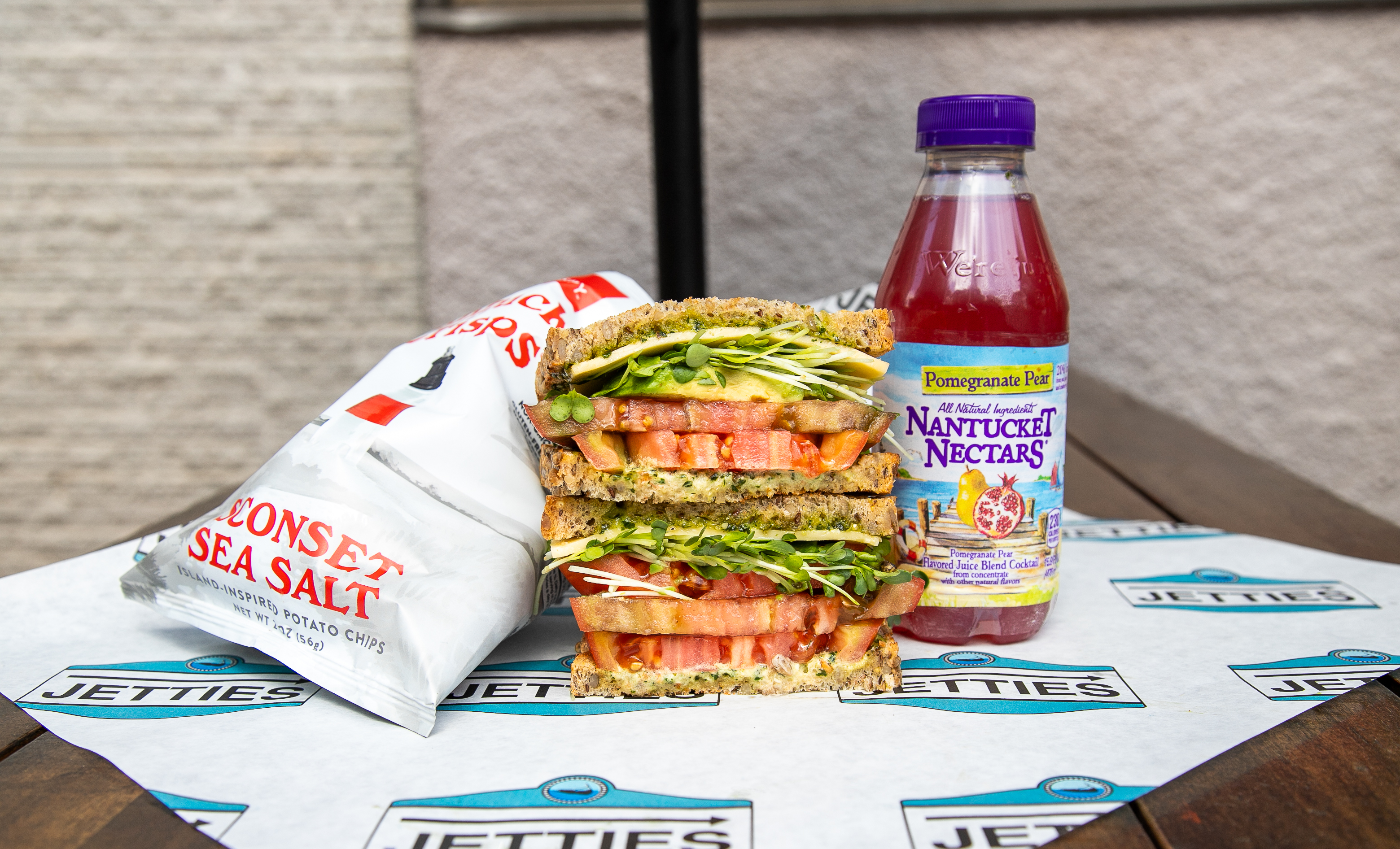 a plate of food on a table