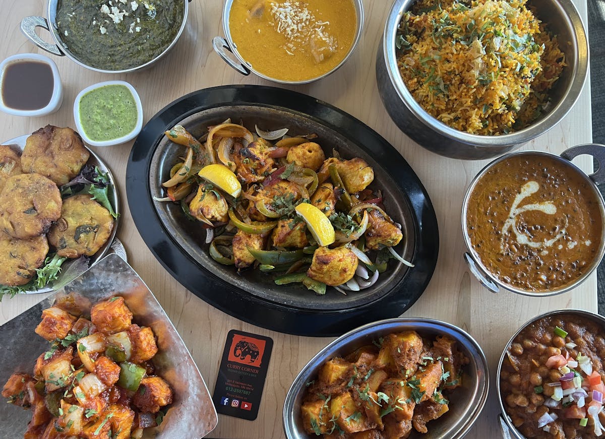 a bowl filled with different types of food on a table