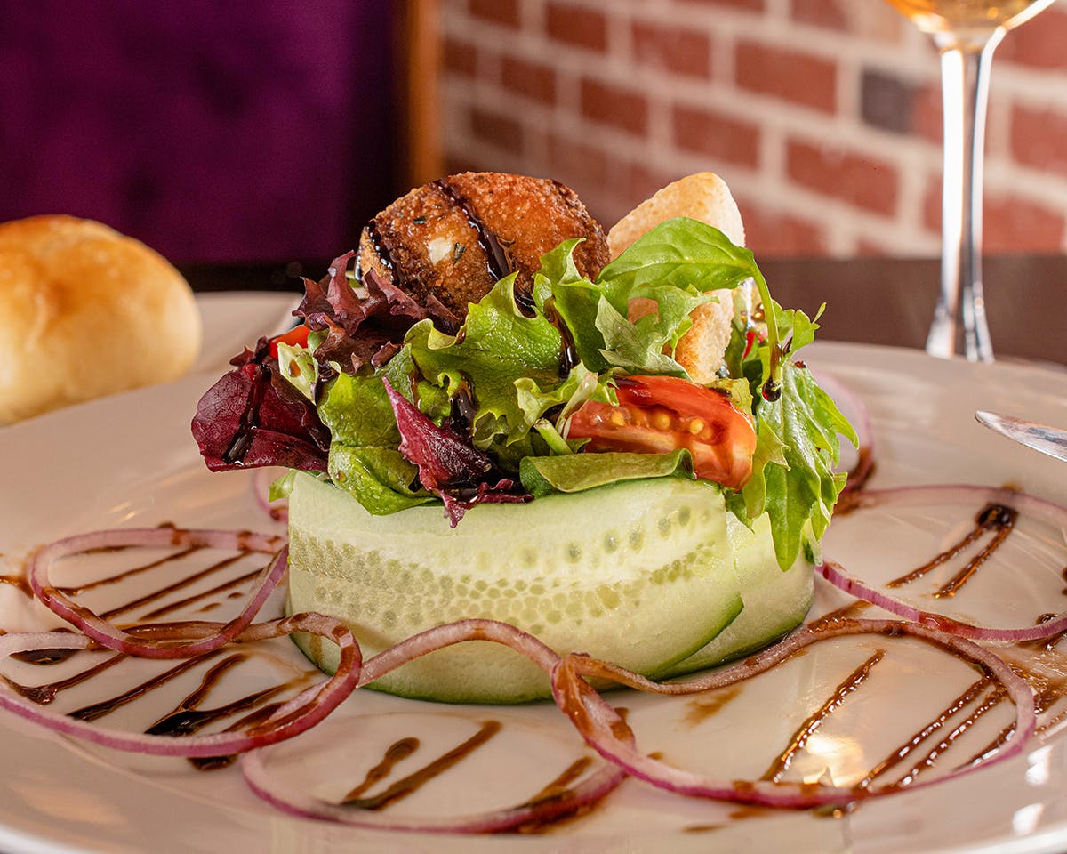 a plate of food on a table