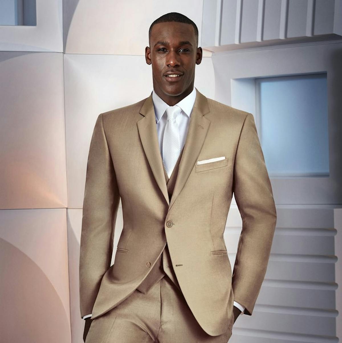 a man wearing a suit and tie