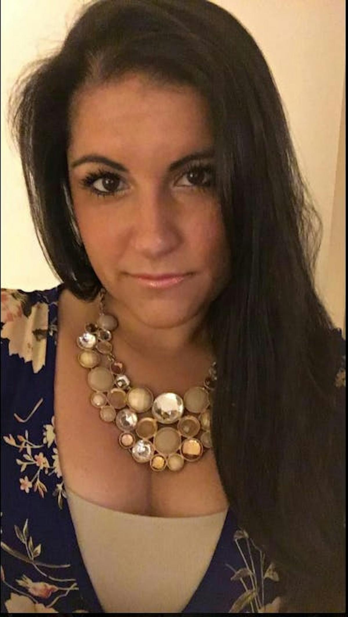 a woman taking a selfie