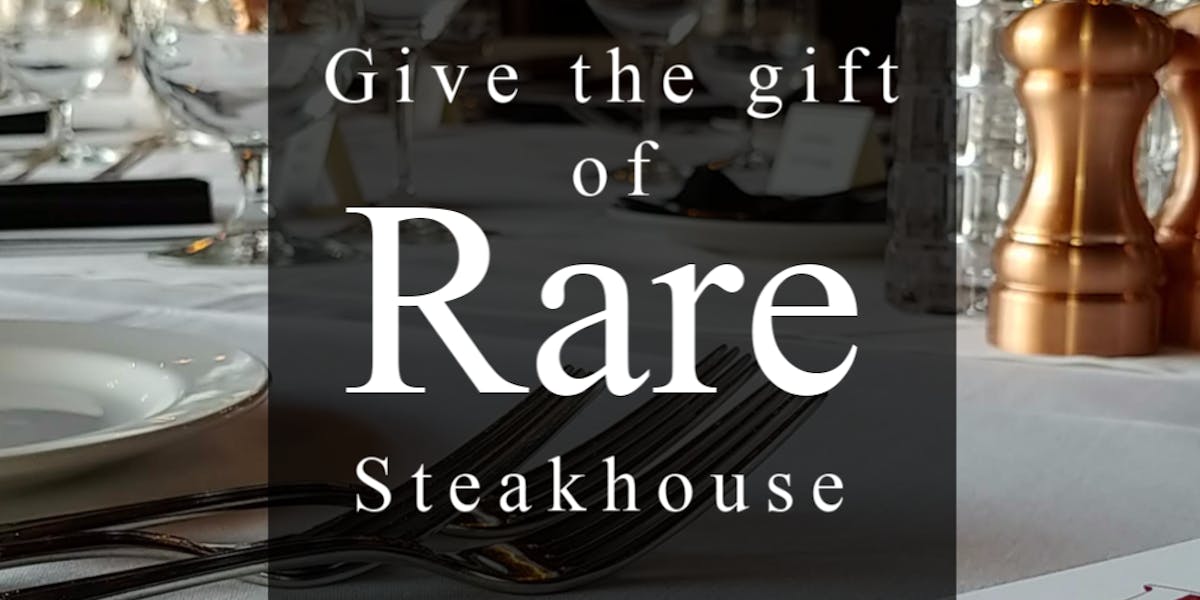 Milwaukee - GIFT CARDS STARTING AT $50 | RARE Steakhouse