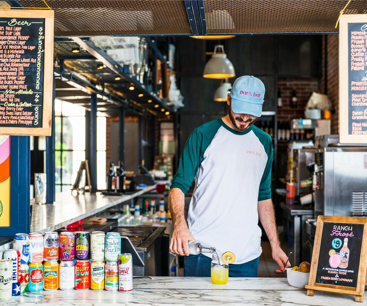 Food Hall at Bottling Department, bartender at Park Bar