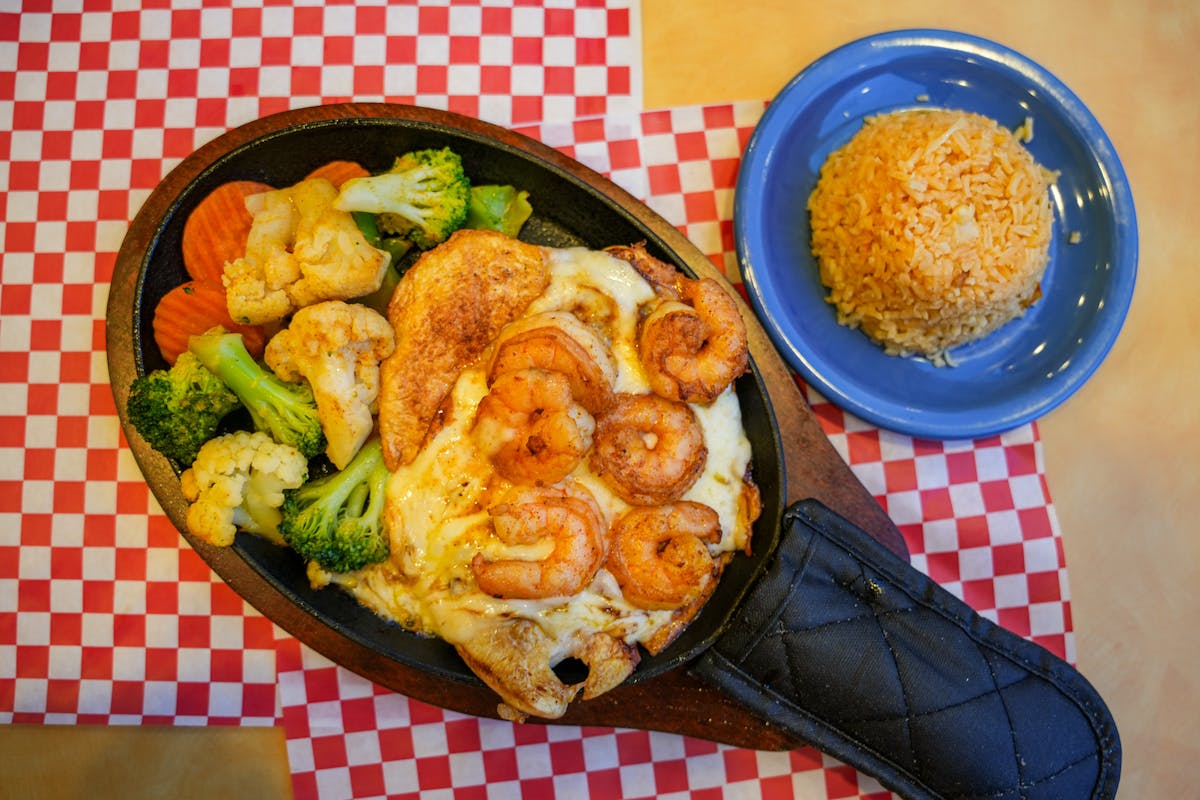 a plate of food on a table