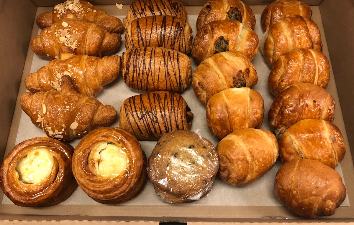 a tray of food