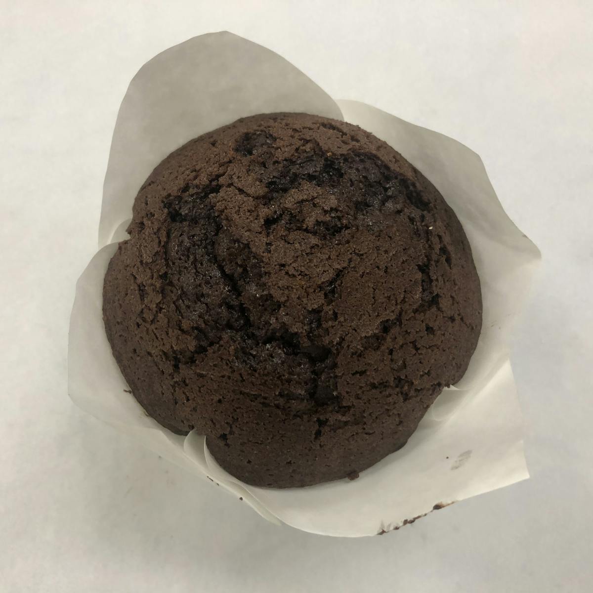 a chocolate muffin