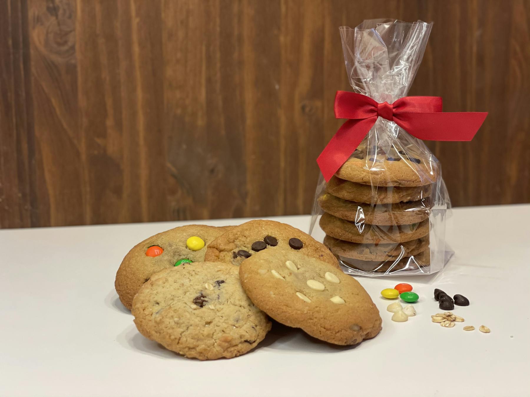 An assortment of cookies on a table