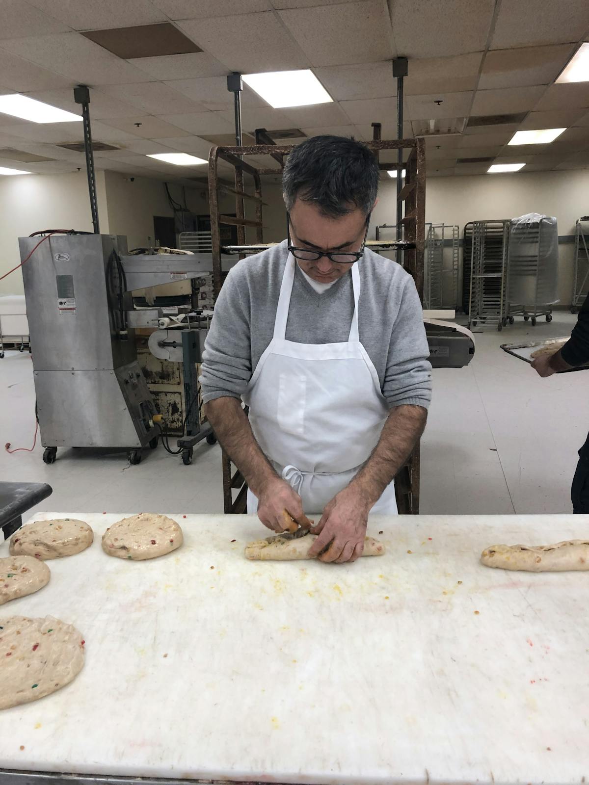 a man making bread
