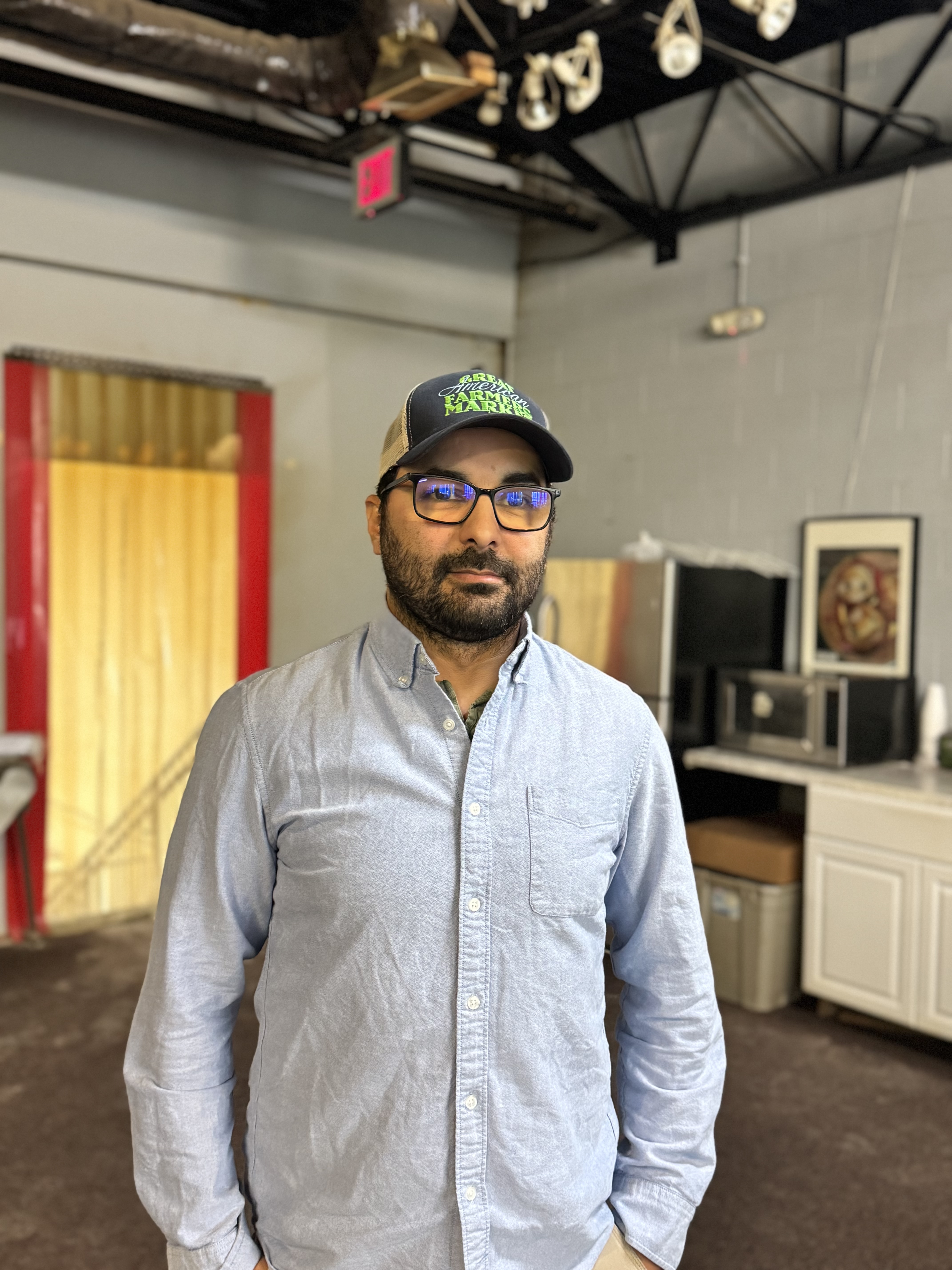 a man standing in a room