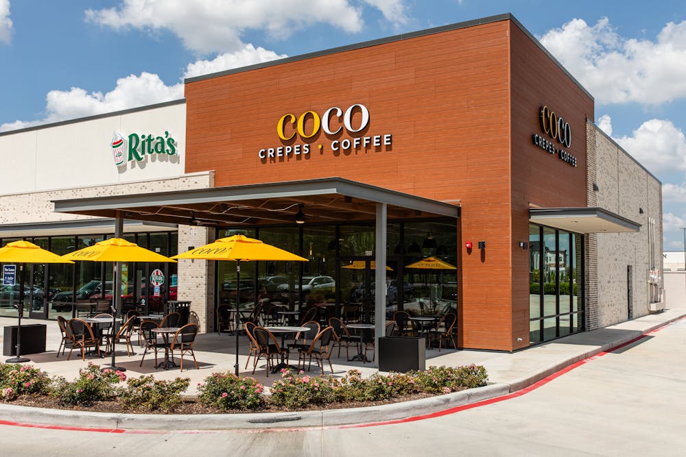 a store front at day