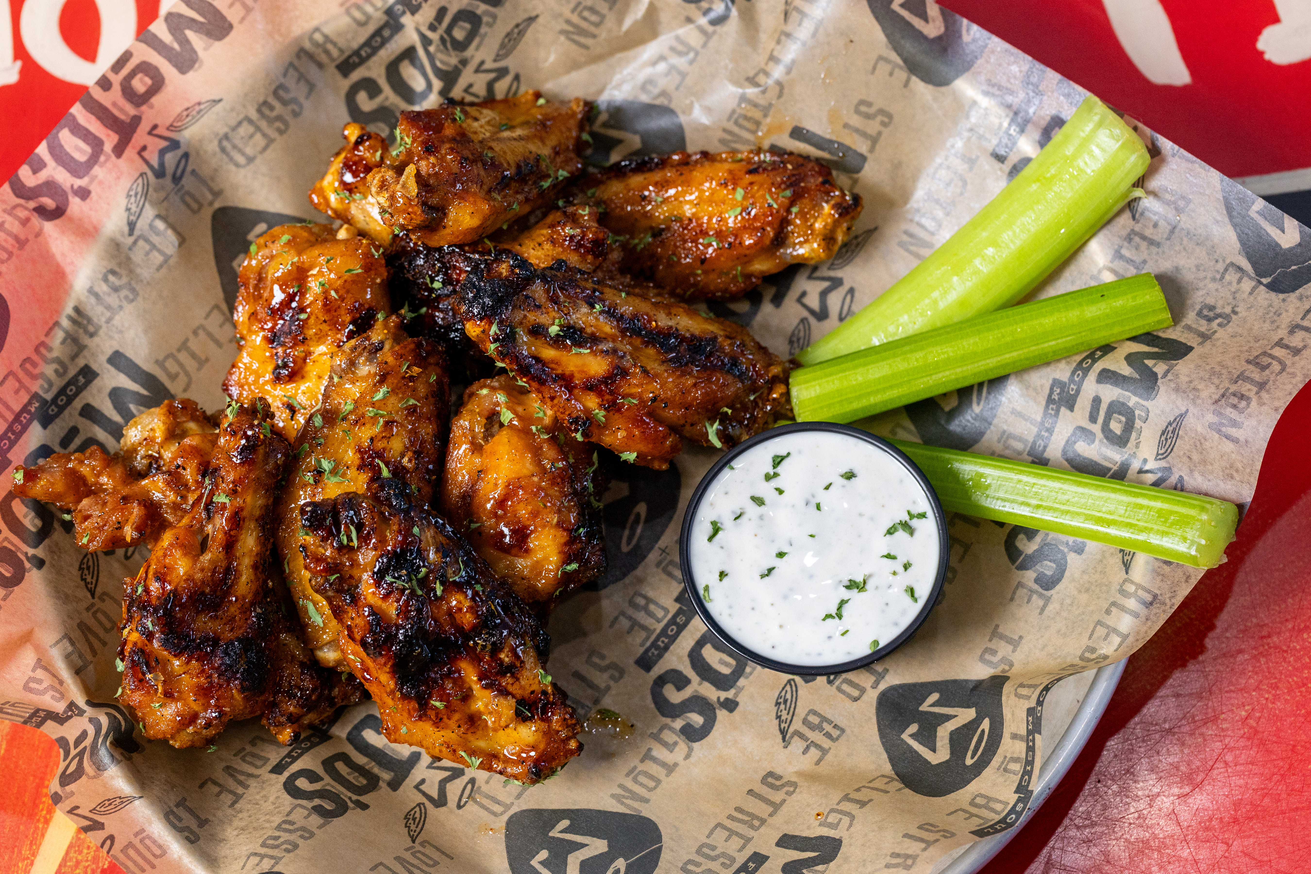 a plate of food on a table