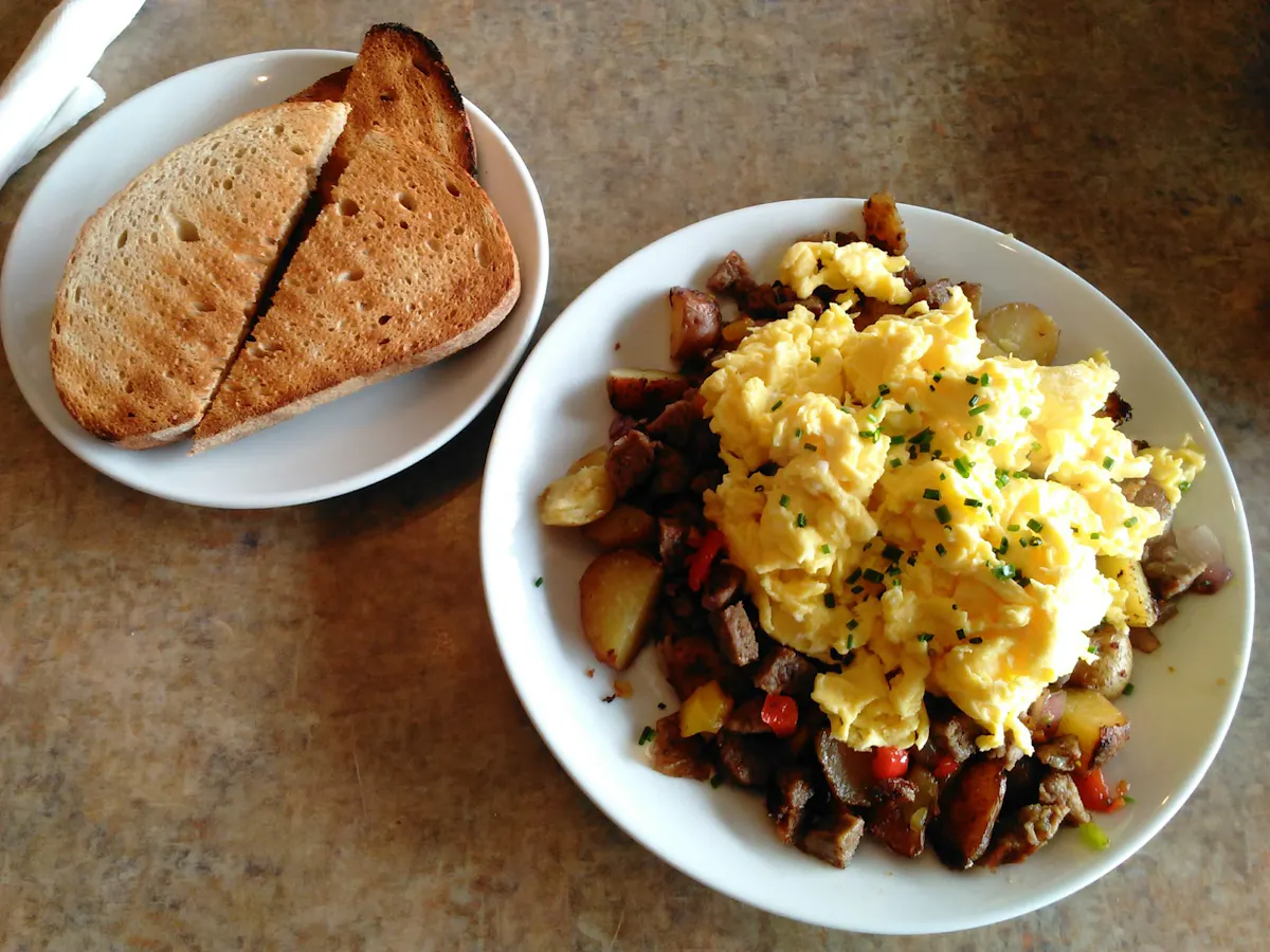 a bowl of food on a plate