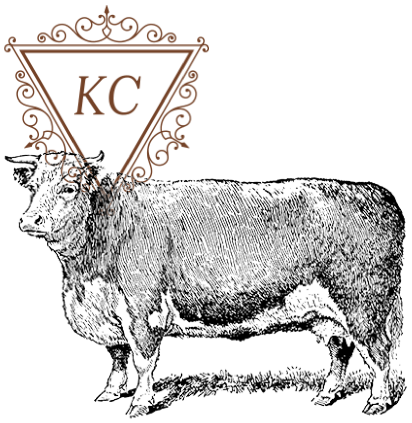 KC logo on a cow