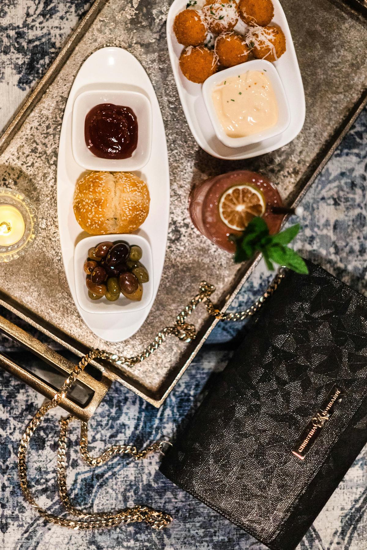 a plate of food on a table