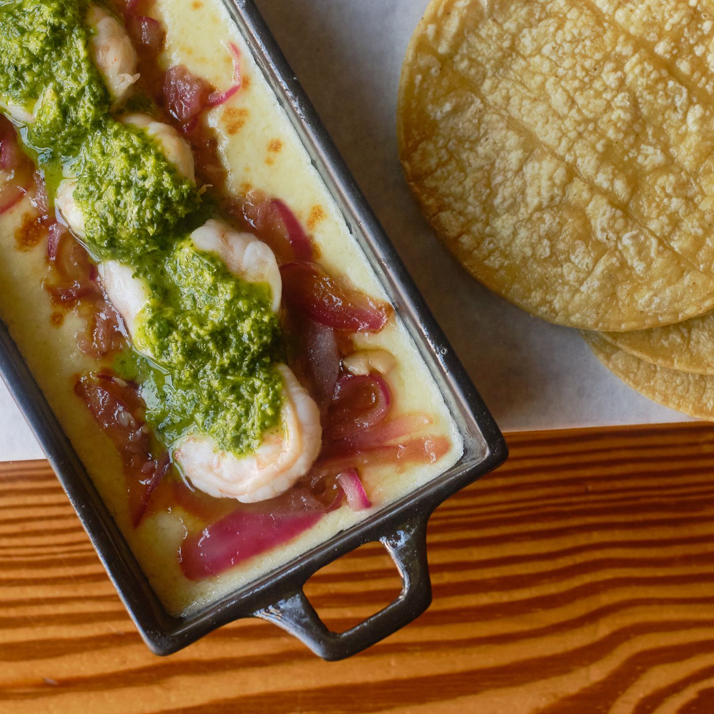 a close up of food on a table